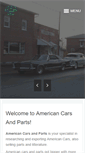 Mobile Screenshot of americancarsandparts.com